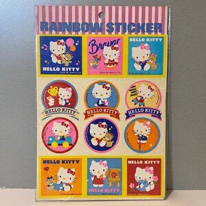 Vintage Sanrio 1987 Hello Kitty Rainbow Stickers